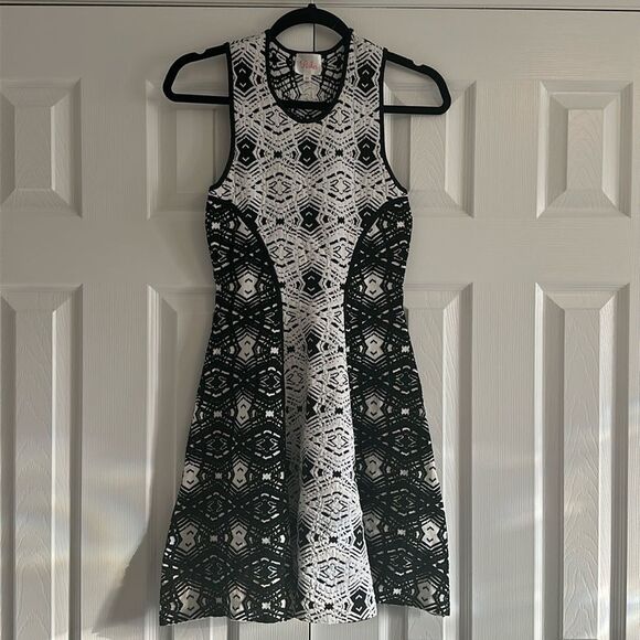 Parker Dresses & Skirts - Parker Women’s Black & White Jacquard Fit & Flare Cocktail Holiday Dress Size XS